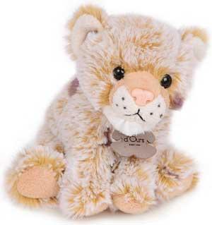 Mini peluche léopard marron et beige *Z'animoos* - HO2233 Histoire d'ours