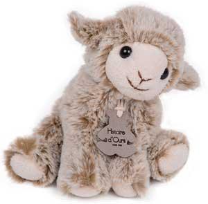 Mini peluche mouton marron et beige *Z'animoos* - HO2233 Histoire d'ours