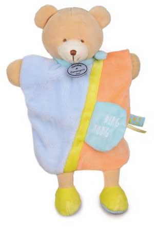 Marionnette ours Ding Dong Petit secret DC2784 Doudou et compagnie