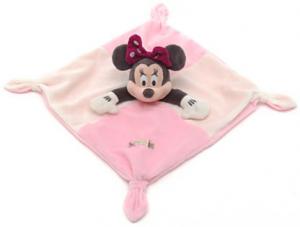 Doudou Minnie rose et blanc Disney Store Disney Baby