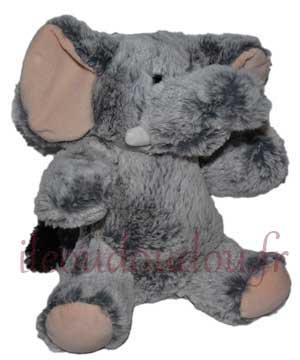 Éléphant peluche gris et rose Nicotoy, Simba Toys (Dickie)