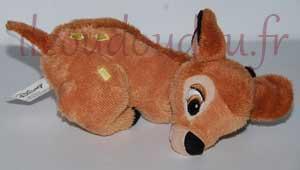 Peluche faon Bambi couché marron Disney Baby
