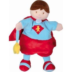 Marionnette Super héros bleu rouge DC2354 Doudou et compagnie