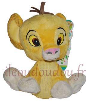 Peluche Simba le Roi Lion assis Disney Baby, Nicotoy, Simba Toys (Dickie)