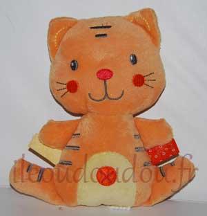 Tigre chat semi-plat orange - petit modèle Nicotoy, Simba Toys (Dickie)