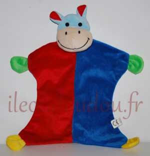 Doudou hippopotame multicolore Paradise Toys Best price London Paradise Toys, Marques diverses