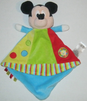 Doudou Mickey multicolore lion Nicotoy, Disney Baby, Simba Toys (Dickie)