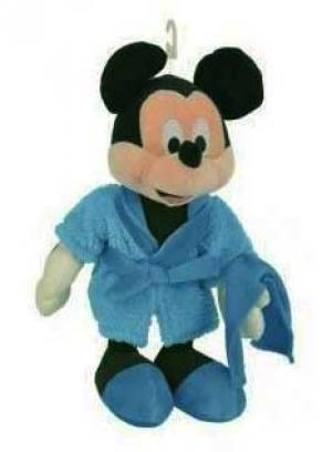 Peluche Mickey en peignoir bleu Disney Baby, Nicotoy, Simba Toys (Dickie)