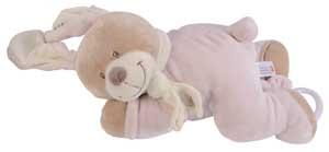 Peluche musicale lapin marron et rose *Cuddles* Nicotoy, Simba Toys (Dickie)