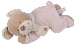 Peluche musicale ours marron et rose *Cuddles* Nicotoy, Simba Toys (Dickie)
