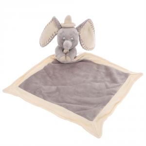 Doudou éléphant Dumbo carré plat gris et beige  Nicotoy, Disney Baby, Kitchoun - Kiabi