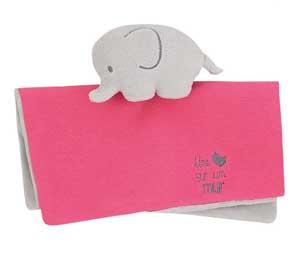 Doudou éléphant rose Une poule sur un mur Sucre d'Orge