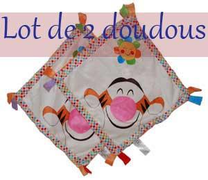 Doudou Tigrou mouchoir fleur Disney Baby, Nicotoy, Simba Toys (Dickie)
