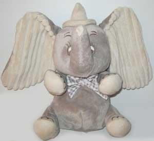 Eléphant Dumbo gris et écru Grand modèle Disney Baby, Nicotoy, Simba Toys (Dickie)