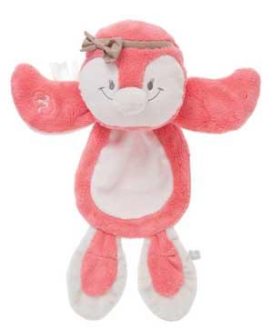 Doudou pingouin Coco rose Noukie's