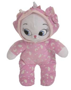 Peluche chat Marie rose phosphorescente Disney Baby, Nicotoy, Simba Toys (Dickie)