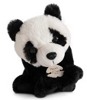 Peluche ours panda noir et blanc - HO2546 Histoire d'ours