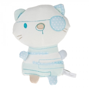 Mini doudou chat bleu et blanc Silver Cross, Marques diverses