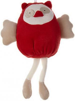 Peluche chouette rouge Sucre d'Orge