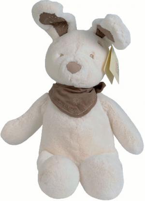Peluche lapin blanc, foulard bandana marron Nicotoy, Simba Toys (Dickie)