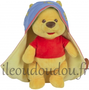 Winnie peluche avec couverture Disney Baby, Nicotoy, Simba Toys (Dickie)