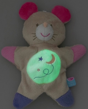 Doudou souris phosphorescente Cajou sos