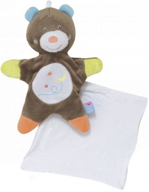 Doudou ours marron phosphorescent Cajou Sucre d'Orge