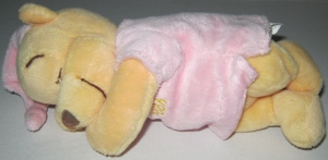 Peluche Winnie l'ourson endormi rose Disney Baby, Nicotoy, Simba Toys (Dickie)