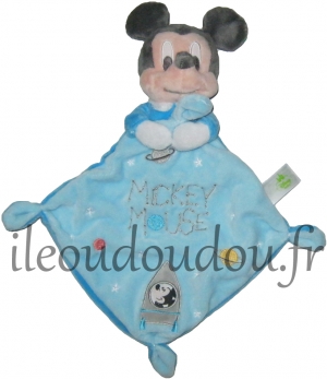 Doudou Mickey Mouse bleu fusée Disney Baby, Nicotoy, Simba Toys (Dickie)