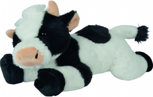 Peluche vache noire et blanche couchée Nicotoy, Simba Toys (Dickie)