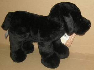 Peluche chien Labrador noir sos