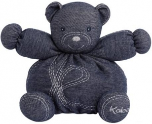 Peluche ours Trésor Blue Denim Kaloo