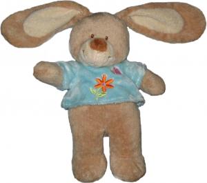 Doudou lapin Tex Baby Carrefour beige