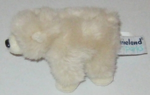 Mini ours polaire en peluche beige crème Marineland sos