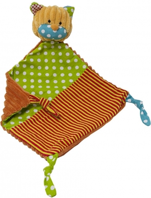 Doudou chat jaune orange vert Fürnis