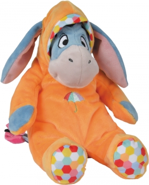Peluche âne Bourriquet orange parapluie Grand Modèle Disney Baby, Nicotoy, Simba Toys (Dickie)