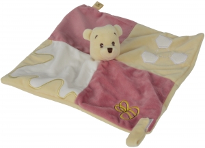 Doudou Winnie blanc crème violet Disney Baby, Nicotoy, Simba Toys (Dickie)