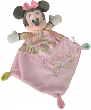Doudou Minnie rose floral Disney Baby, Nicotoy, Simba Toys (Dickie)