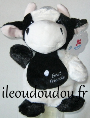 Marionnette vache noire et blanche Best friends Nicotoy, Simba Toys (Dickie)