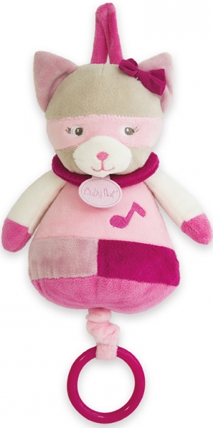 Chat rose musical Les masqués BN0122 Baby Nat