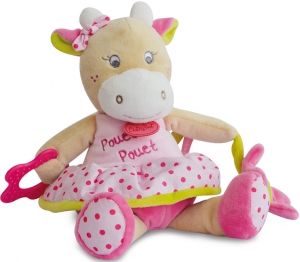 Vache rose Coquillette peluche d'activités BN0173 Baby Nat