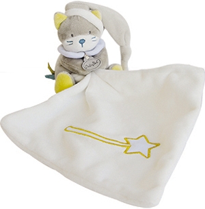 Doudou chat gris Les Comètes BN0311 Baby Nat
