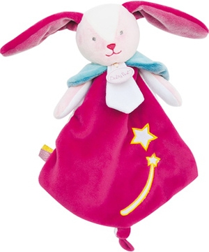 Doudou lapin rose Les Comètes BN0312 Baby Nat
