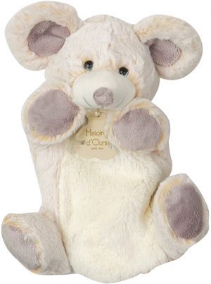 Doudou marionnette souris Z'Animoos HO2133 Histoire d'ours