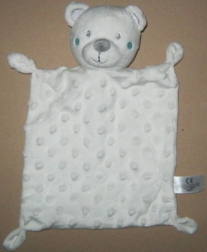 Doudou plat rectangle ours blanc Nicotoy, Simba Toys (Dickie)