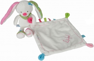 Peluche lapin blanc avec mouchoir Lief! Lief Lifestyle, Simba Toys (Dickie), Nicotoy
