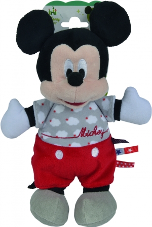 Peluche Mickey gris et rouge Nuages Disney Baby, Nicotoy, Simba Toys (Dickie)