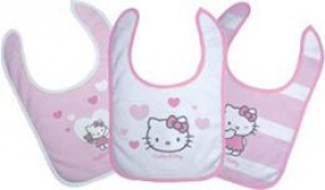 Lot 3 bavoirs Hello Kitty Hello Kitty - Sanrio