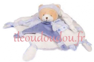 Doudou ours Petit Chou bleu DC2716 Doudou et compagnie