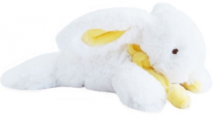 Peluche lapin Coucou Doudou jaune DC2822 Doudou et compagnie